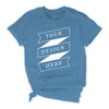 Bella+Canvas Soft Cotton T-Shirt (Heather-deep-teal), fully ready for custom printing. Full service for bulk orders (printing, pressing, and shipping), available in various colors and sizes.