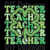 "TEACHER" Shamrock DTF Transfer - Lucky Educator St. Patrick's Day Ready to Press