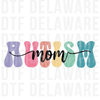Minimalist Pastel Autism Mom Design - Script Typography DTF