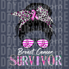 Breast Cancer Awareness Triple Heart Design - Hope & Love DTF