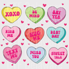 "XOXO" Conversation Hearts DTF Transfer - Colorful Valentine's Ready to Press