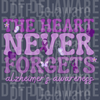 Retro Groovy "The Heart Never Forgets" - Alzheimer's Awareness DTF