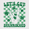 "Let's Get Shamrocked" DTF Transfer - Retro St. Patrick's Day Ready to Press