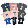 DTF Delaware, Bluey Shirt, Bandit Heeler, Chilli Heeler, Cartoon, Characters, Adult, Women, Men, Youth, Toddler, Babby Onesie