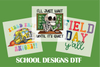 DTF Delaware, DTF Transfer By Size, DTF Printing, Direct to Film, School Designs