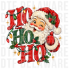 vintage winking Santa Claus giving thumbs up with HO HO HO text and Christmas lights, vintage retro illustration with