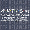 Classic Sitcom Style Autism Design - Being Different is Beautiful