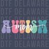 Minimalist Pastel Autism Mom Design - Script Typography DTF