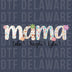 Personalized Floral MAMA DTF Transfer - Custom Kids Names Design
