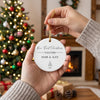 Personalized Our First Christmas Together Ornament 2026