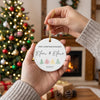 Personalized First Christmas Engaged Ornament 2026