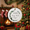 Personalized Baby Announcement Christmas Ornament 2026