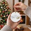 Personalized First Holy Communion Christmas Ornament 2026