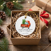 Personalized Red Truck First Christmas Married Ornament 2026