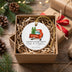 Personalized Red Truck First Christmas Married Ornament 2026