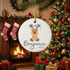 Personalized Reindeer Christmas Ornament 2026