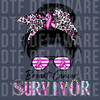 Breast Cancer Awareness Triple Heart Design - Hope & Love DTF