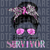 Breast Cancer Awareness Triple Heart Design - Hope & Love DTF