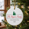 Personalized Pine Tree Family Christmas Ornament 2026