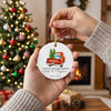 Personalized Red Truck First Christmas Married Ornament 2026