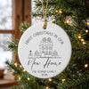 Personalized First Christmas in Our New Home Ornament 2026