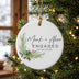 Personalized Engaged Christmas Ornament 2026