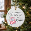 Personalized First Christmas as Mr & Mrs Ornament 2026