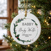 Personalized Baby Announcement Christmas Ornament 2026