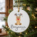 Personalized Reindeer Christmas Ornament 2026