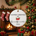 Personalized First Christmas as Grandparents Ornament 2026