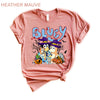 DTF Delaware - Bluey Halloween Witch Shirt - Trick Or Treat, Made in USA, high quality, cotton, graphic tee, vintage, adult, women, men, youth, toddler, baby onesie, cute, family, vacation, trip, birthday, Bandit Heeler, Spooky, cartoon, characters