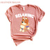 DTF Delaware - Relaxing Bingo Bluey Mom Girl Toddler Shirt, tee, adult, women, men, youth, toddler, baby onesie, gift, birthday, vacation, trip, high, quality, cotton, Made in USA, Bingo, Graphic Tee, t-shirt, cartoon, character, funny, cute, family, matching, girl, Chilli heeler 