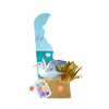 Beach Painting Delaware Design for Kids - DTF Ready for Press - DTF Delaware