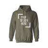 Gildan 18000 Military Green Unisex Hooded Sweatshirt (Hoodie), ready for custom printing, full service for bulk orders (printing, pressing, and shipping). Available in various color options and size.