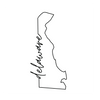 Delaware State Borders Design - DTF Ready for Press - DTF Delaware
