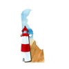 Lighthouse Painting Delaware State Design- DTF Ready for Press - DTF Delaware