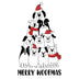 Merry Woofmas Dogs Christmas Design - DTF Ready to Press - Black - DTF Delaware