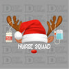 Nurse Squad Christmas Design - DTF Ready to Press - DTF Delaware