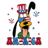 DTF Delaware, DTF Transfer By Size, DTF Printing, Direct to Film, 4th of July, Pluto America Disney 4th of July Design