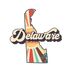 Retro Delaware Design - DTF Ready for Press - DTF Delaware