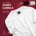DTF Label Bundle | Bulk Custom Apparel Labels