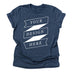 Bella+Canvas Soft Cotton T-Shirt (Navy), fully ready for custom printing. Full service for bulk orders (printing, pressing, and shipping), available in various colors and sizes.