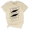 Bella+Canvas Soft Cotton T-Shirt (Natural), fully ready for custom printing. Full service for bulk orders (printing, pressing, and shipping), available in various colors and sizes.