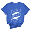 Bella+Canvas Soft Cotton T-Shirt (True-royal), fully ready for custom printing. Full service for bulk orders (printing, pressing, and shipping), available in various colors and sizes.