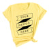 Bella+Canvas Soft Cotton T-Shirt (Yellow), fully ready for custom printing. Full service for bulk orders (printing, pressing, and shipping), available in various colors and sizes.