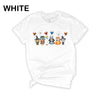 DTF Delaware - Bluey Halloween Shirt, tee, adult, women, men, youth, toddler, baby onesie, gift, birthday, vacation, trip, high, quality, cotton, Made in USA, Bingo, Graphic Tee, t-shirt, cartoon, character, funny, cute, family, matching, girl, Bandit Heeler
