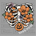Dead Inside Sunflower Pumpkin - DTF Ready to Press - DTF Delaware