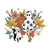 Floral Ghost and Black Cat Halloween Design - DTF Ready to Press - DTF Delaware