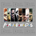 Friends Horror Movie Graphic Design White - Funny Michael Myers Halloween Graphic Design White - DTF Delaware