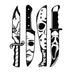 Halloween Horror Knives - DTF Ready to Press - DTF Delaware